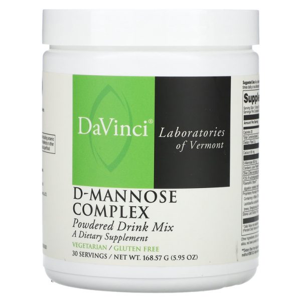 DaVinci Laboratories, Комплекс D-маннозы, порошковая смесь для напитков, 168,57 г (5,95 унции)