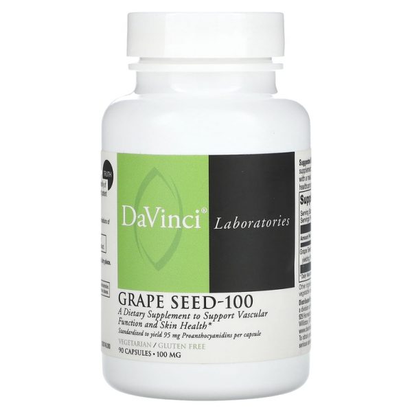 DaVinci Laboratories, Виноградная косточка, 100 мг, 90 капсул