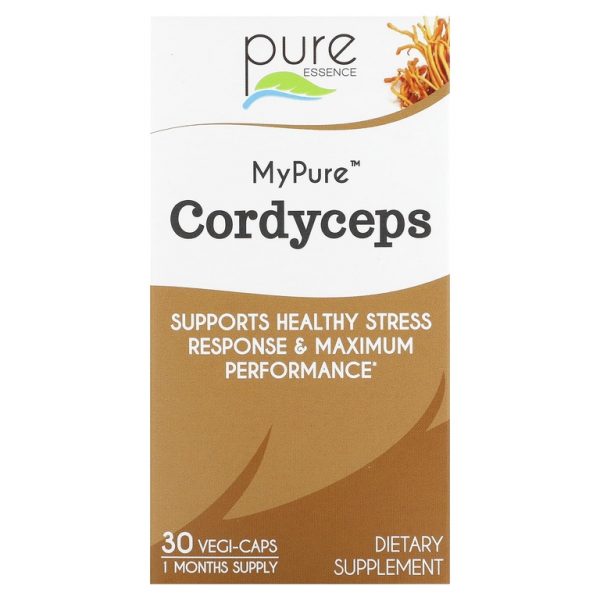 Pure Essence, MyPure, кордицепс, 500 мг, 30 растительных капсул