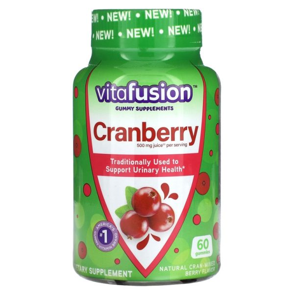 VitaFusion, Клюква, ягодное ассорти, 60 жевательных мармеладок (250 мг в 1 жевательной мармеладке)