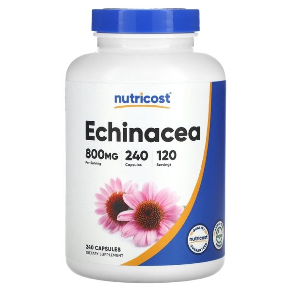 Nutricost, эхинацея, 800 мг, 240 капсул (400 мг в 1 капсуле) (Товар снят с продажи)