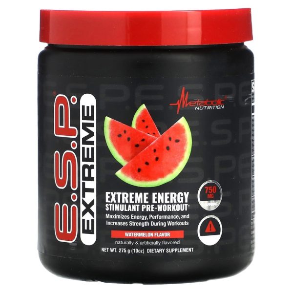 Metabolic Nutrition, Экстремальный энергетический стимулятор ESP, перед тренировкой, арбуз, 275 г (10 унций)