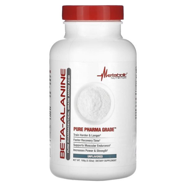 Metabolic Nutrition, Бета-аланин, без добавок, 100 г (3,52 унции)