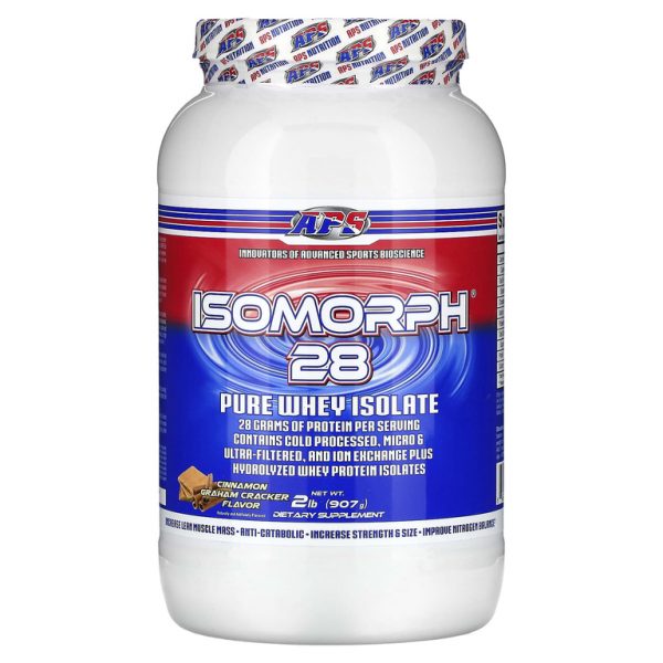 APS, Isomorph 28, чистый изолят сыворотки, крекер с корицей, 907 г (2 фунта)