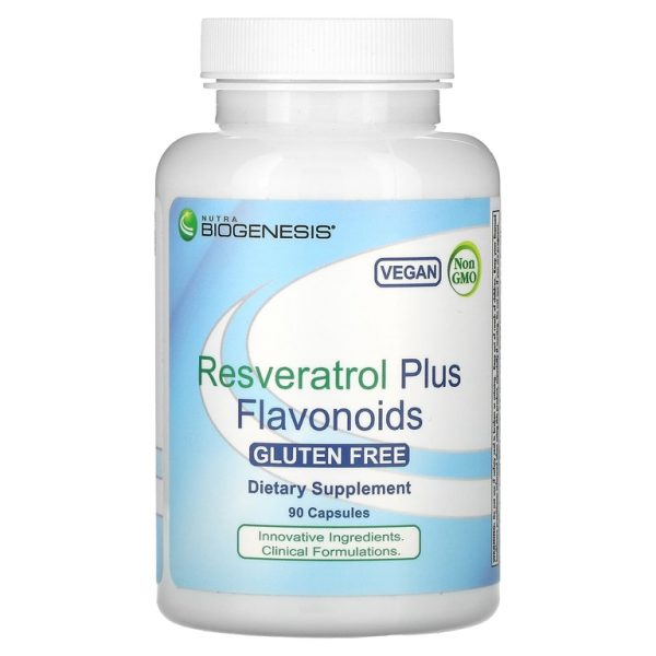 Nutra BioGenesis, ресвератрол с флавоноидами, 90 капсул (Товар снят с продажи)