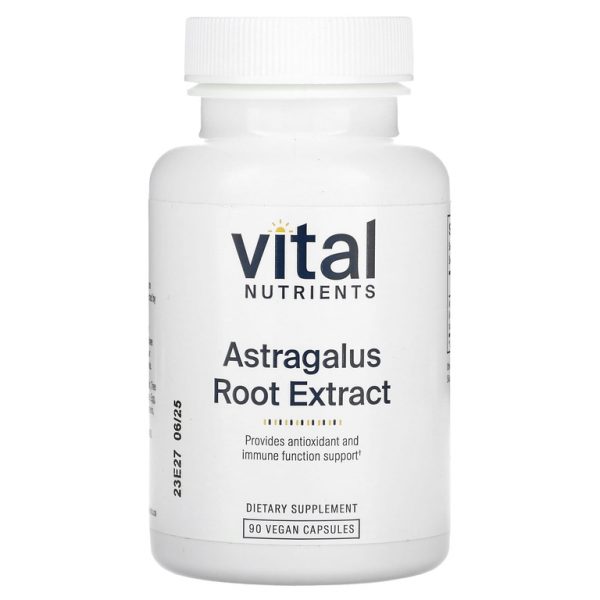 Vital Nutrients, Экстракт корня астрагала, 600 мг, 90 веганских капсул (300 мг в 1 капсуле)