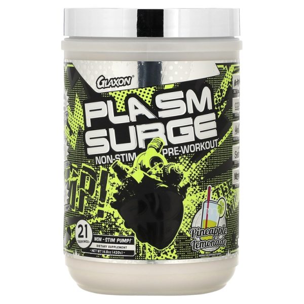 Glaxon, Plasm Surge, предтренировочный комплекс без стимуляторов, ананасовый и лимонад, 420 г (14,8 унции) (Товар снят с продажи)