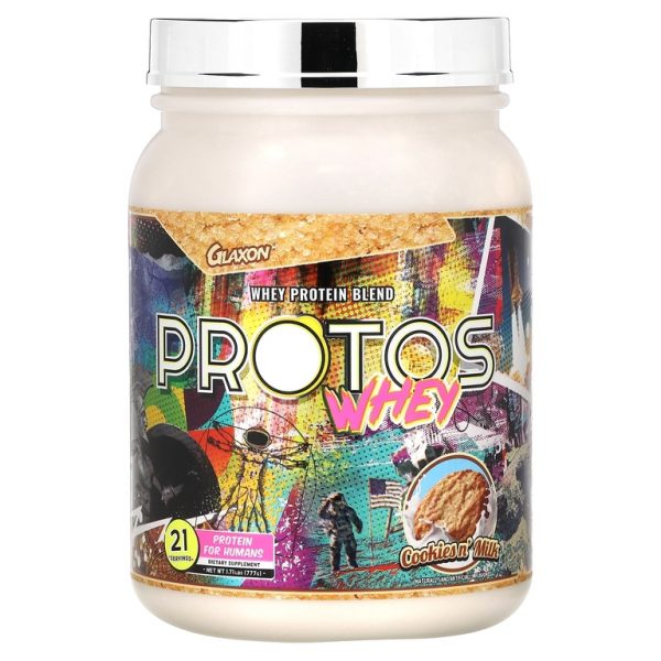 Glaxon, Protos Whey, сывороточный протеин, печенье и молоко, 777 г (1,71 фунта) (Товар снят с продажи)
