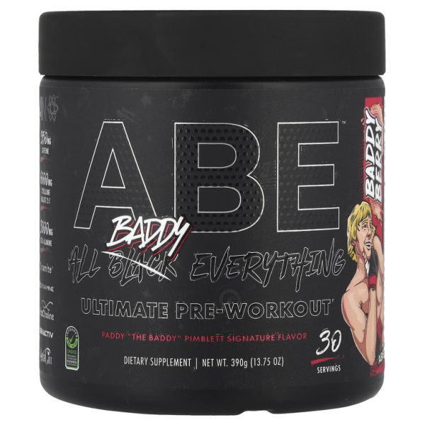 ABE, Ultimate Pre-Workout, предтренировочный комплекс, ягодный вкус, 390 г (13,75 унции)