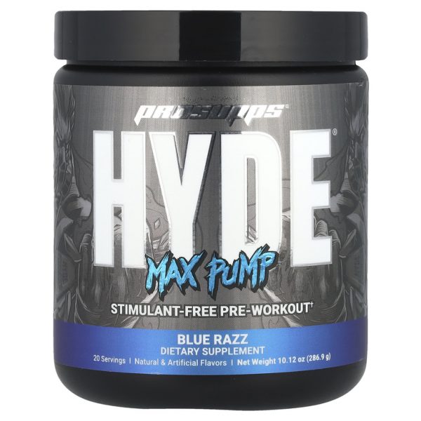 ProSupps, Hyde®, Max Pump, предтренировочный комплекс, синий Razz, 286,9 г (10,12 унции)