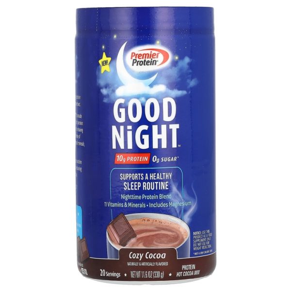 Premier Protein, Good Night, протеиновая смесь для приготовления какао, кокоса, 330 г (11,6 унции) (Товар снят с продажи)