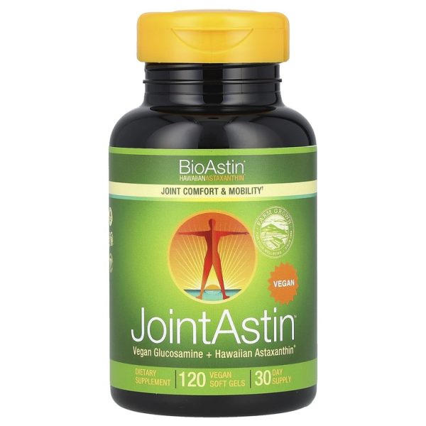 Nutrex Hawaii, BioAstin®, гавайский астаксантин, JointAstin™, 120 веганских капсул