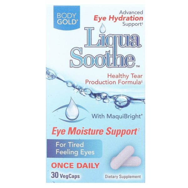 BodyGold, Liqua Soothe, 30 растительных капсул (Товар снят с продажи)