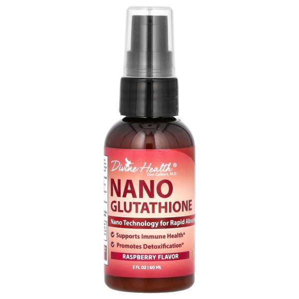 Divine Health, NANO глутатион, малина, 60 мл (2 жидк. унции) (Товар снят с продажи)