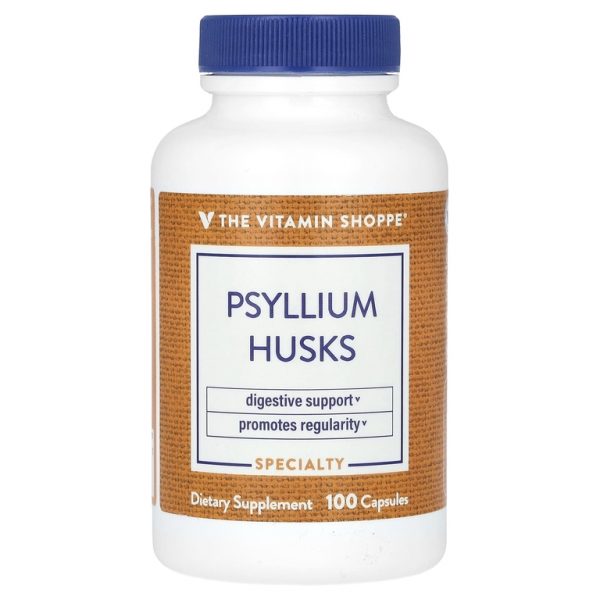 The Vitamin Shoppe, Шелуха семян подорожника, 100 капсул (720 мг на капсулу)