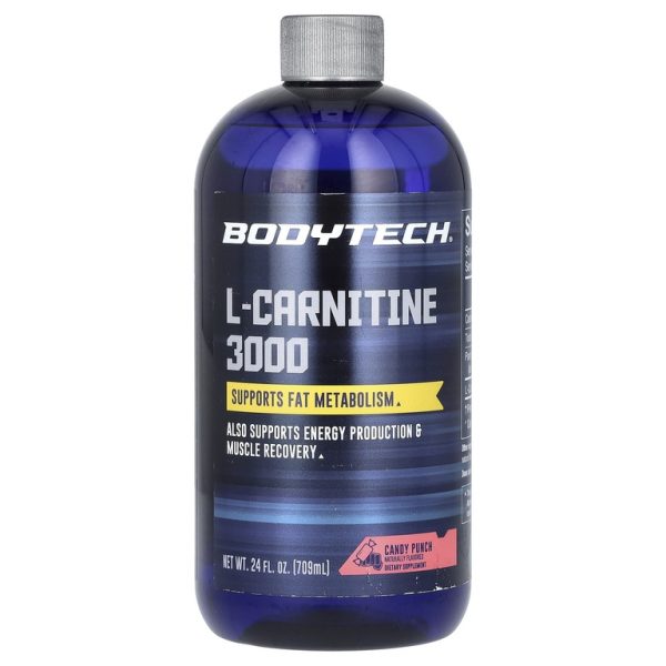 BodyTech, L-карнитин 3000, Candy Punch, 709 мл (24 жидк. унции)