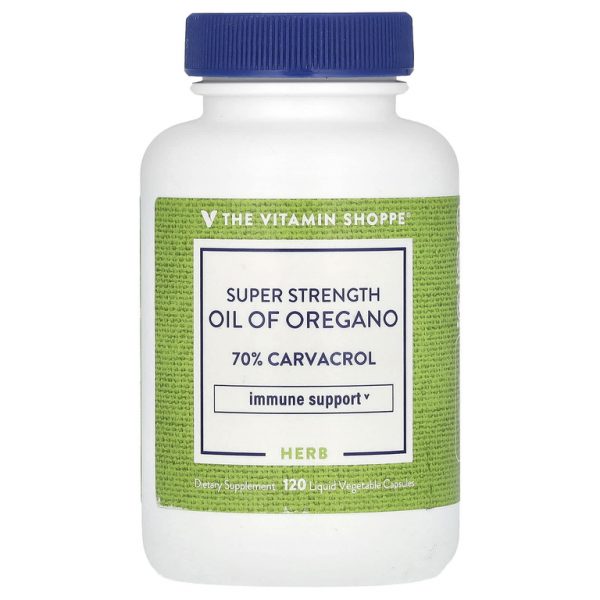 The Vitamin Shoppe, Суперсильное масло орегано, 120 жидких растительных капсул (45 мг в каждой капсуле)