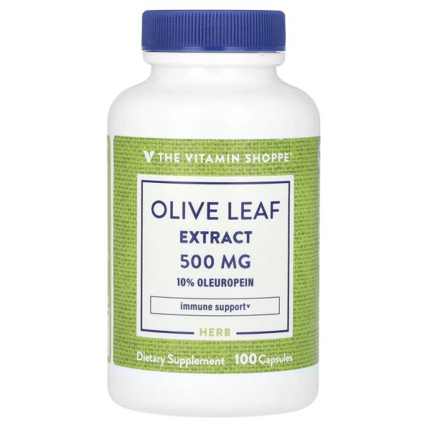 The Vitamin Shoppe, экстракт листьев оливкового дерева, 500 мг, 100 капсул