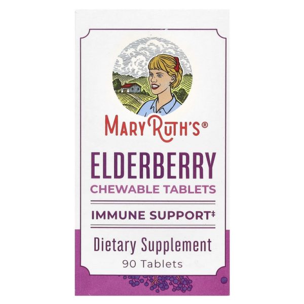MaryRuth's, жевательные таблетки с бузиной, 90 таблеток (Товар снят с продажи)