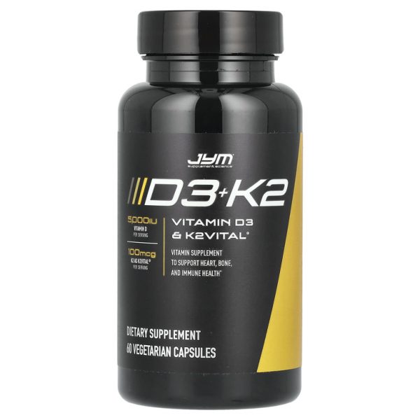 JYM Supplement Science, D3 + K2, 60 вегетарианских капсул