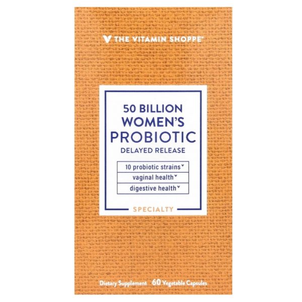 The Vitamin Shoppe, Пробиотик для женщин, 50 млрд, 60 растительных капсул