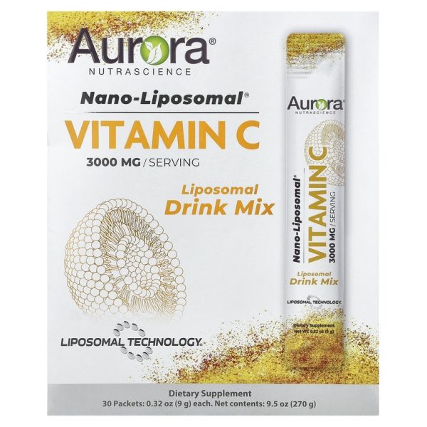 Aurora Nutrascience, Nano-Liposomal®, витамин C, 30 пакетиков по 9 г (0,32 унции)