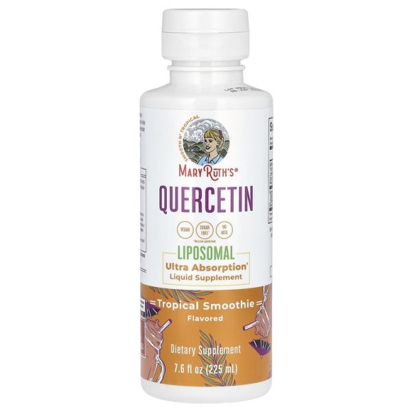 MaryRuth's, Quercetin Liposomal, тропический смузи, 225 мл (7,6 жидк. унц.) (Товар снят с продажи)