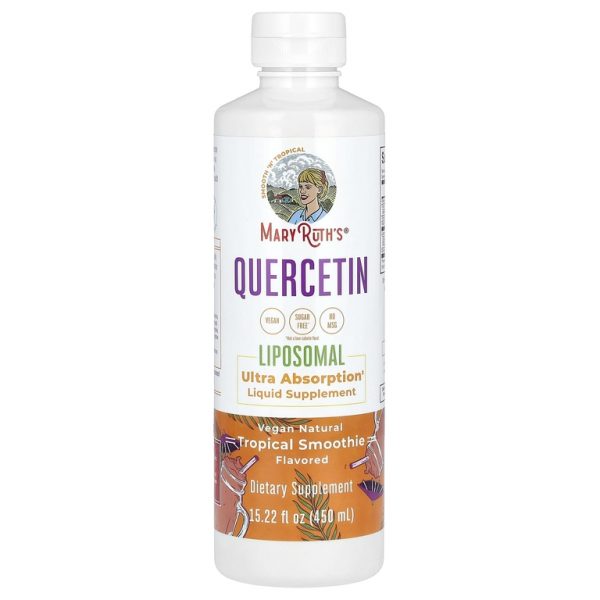 MaryRuth's, Quercetin Liposomal, тропический смузи, 450 мл (15,22 жидк. унц.)