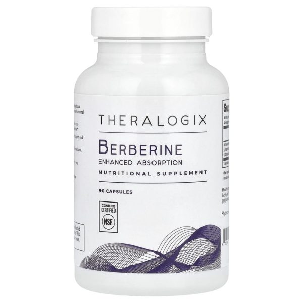 Theralogix, Берберин, улучшенное усвоение, 90 капсул (550 мг на капсулу)