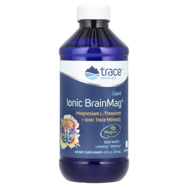 Trace, Жидкий ионный BrainMag +, без добавок, 237 мл (8 жидк. унц.)