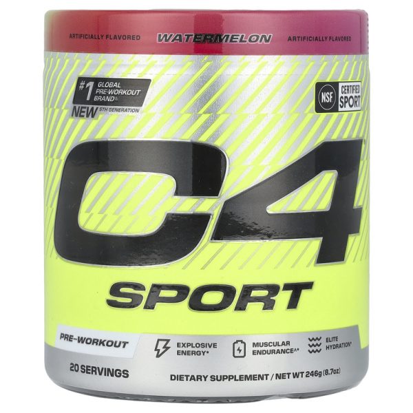 C4 / Cellucor, C4 Sport, перед тренировкой, арбуз, 246 г (8,7 унции)