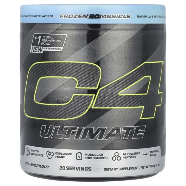 C4 / Cellucor, C4 Ultimate Pre-Workout, Frozen Bombsicle, 400 г (14,1 унции)