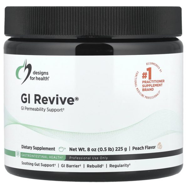 Designs For Health, GI Revive®, со вкусом персика, 225 г (8 унций)