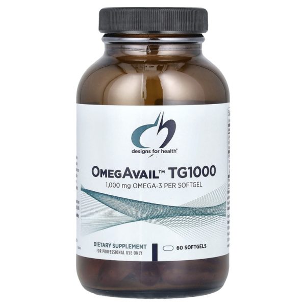 Designs For Health, OmegAvail ™ TG1000, 60 мягких таблеток