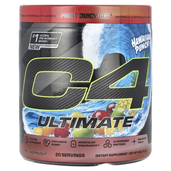 C4 / Cellucor, C4 Ultimate, Pre-Workout, Hawaiian Punch® Fruit Juicy Red®, 14.3 oz (406 g)