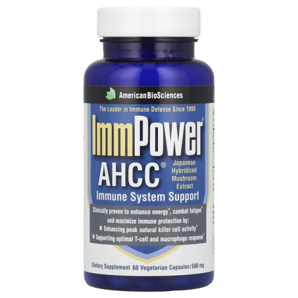 American Biosciences, ImmPower® AHCC®, 60 вегетарианских капсул