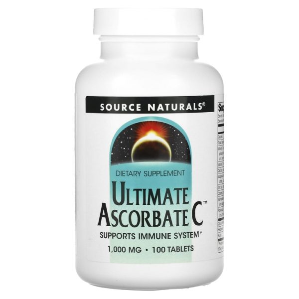 Source Naturals, Ultimate Ascorbate C, 1000 мг, 100 таблеток