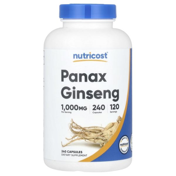 Nutricost, Panax Ginseng, 240 Capsules (500 mg per Capsule)