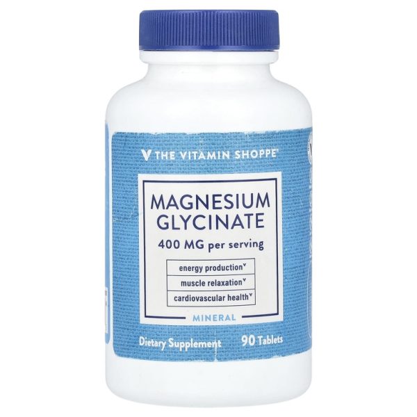 The Vitamin Shoppe, Глицинат магния, 400 мг, 90 таблеток (200 мг на таблетку) (Товар снят с продажи)