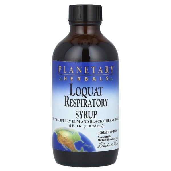 Planetary Herbals, Респираторный сироп из мушмулы, 118,28 мл (4 жидк. унц.)