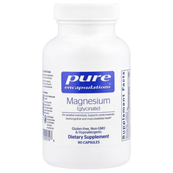Pure Encapsulations, Магний (глицинат), 120 мг, 90 капсул