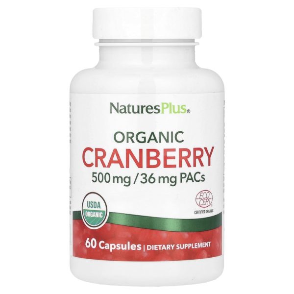 NaturesPlus, Органическая клюква, 60 капсул (250 мг на капсулу)