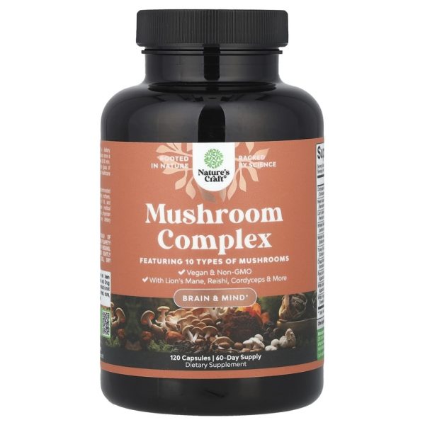 Nature's Craft, Комплекс грибов, 120 капсул