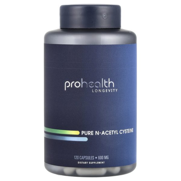 ProHealth Longevity, чистый N-ацетилцистеин, 600 мг, 120 капсул