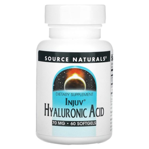 Source Naturals, Injuv, гиалуроновая кислота, 70 мг, 60 мягких таблеток