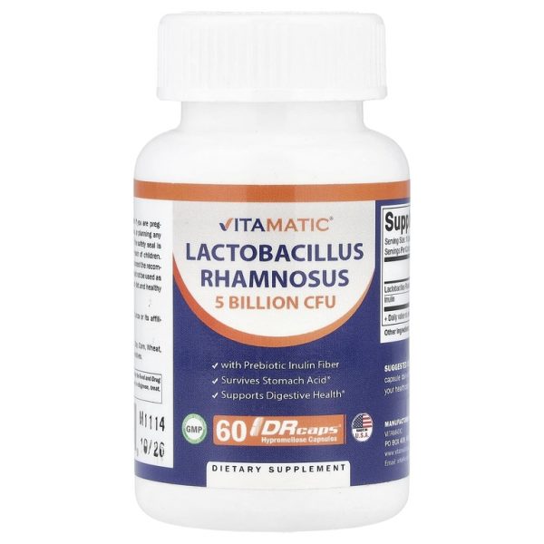 Vitamatic, Lactobacillus rhamnosus, 60 капсул с гипромеллозой DRcaps®