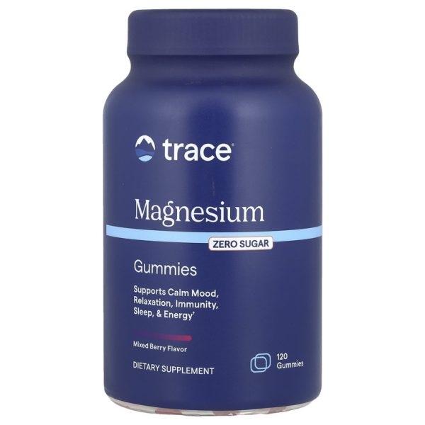 Trace, Жевательные мармеладки с магнием, ягодное ассорти, 120 жевательных таблеток