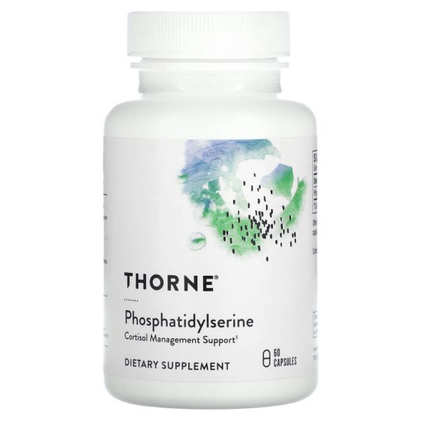 Thorne, Фосфатидилсерин, 60 капсул (100 мг на капсулу)