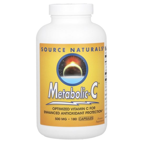 Source Naturals, Metabolic C, 500 мг, 180 капсул