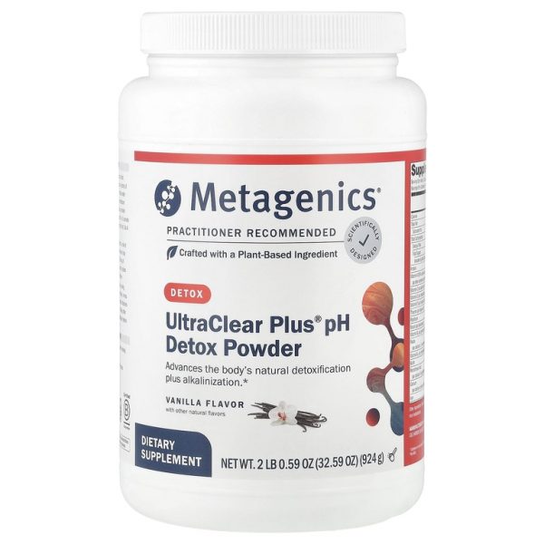 Metagenics, UltraClear Plus® pH, порошок для выведения токсинов, со вкусом ванили, 924 г (2 фунта 0,59 унции)